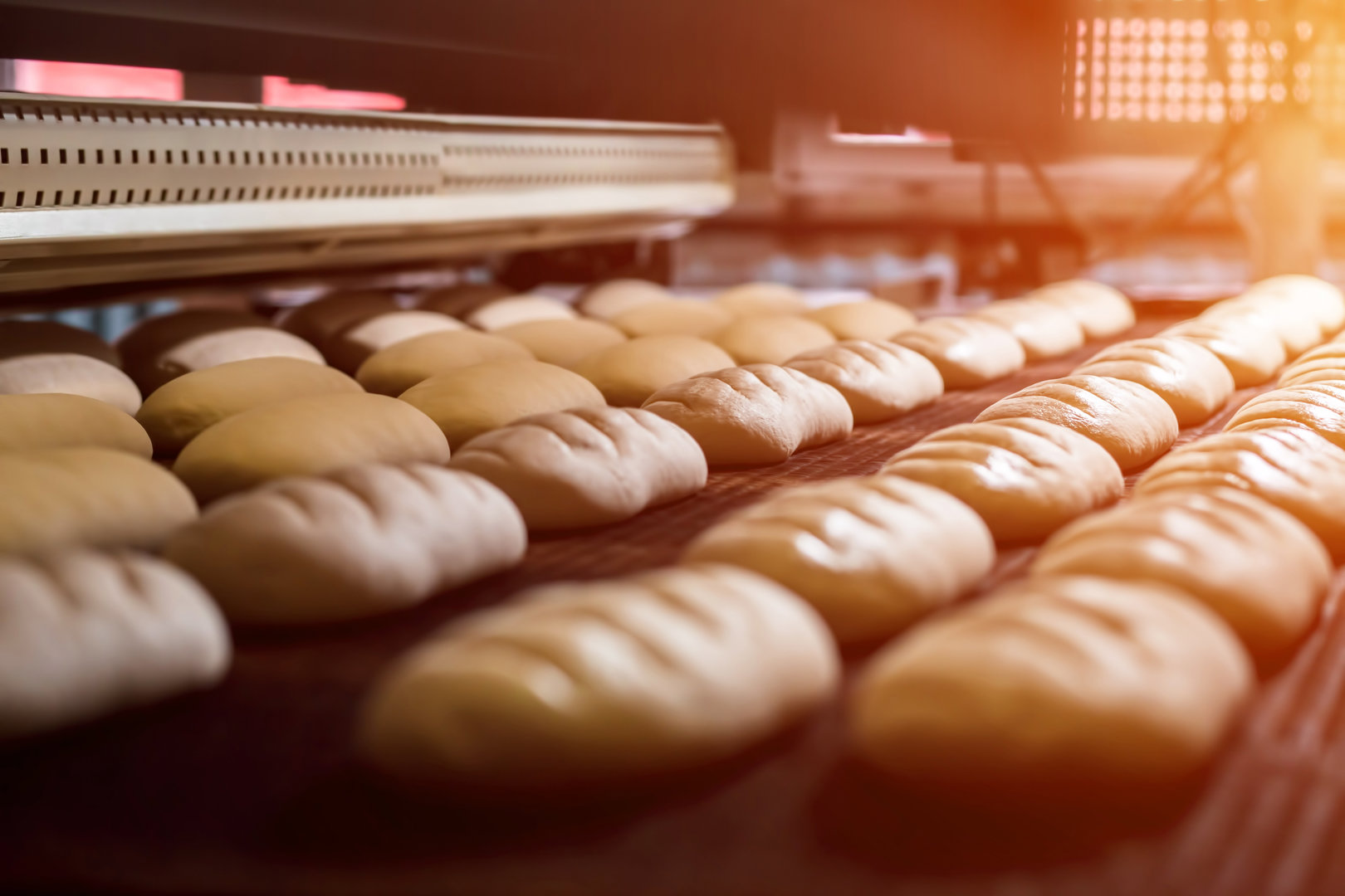 Dessert Bread Baking In Oven. Production Oven At The Bakery. Baking Bread. Manufacture Of Bread. 6750 X 4500 Px